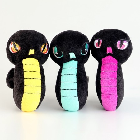 Soft toy "Snake", black and yellow, for the New Year-5