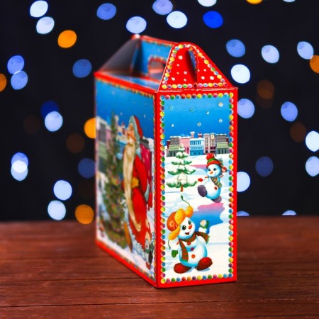 Gift box "Snowmen" 17.3 x 6.5 x 15 cm-2