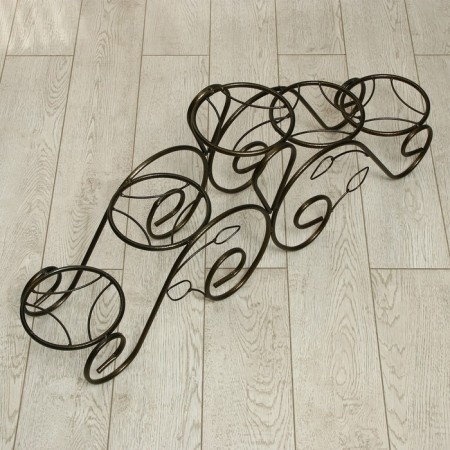 Flowers stand, floor, 5 pots, d = 14 cm, bronze, "lace"-3