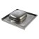 Kitchen sink trio, overhead, without siphon, 60x60 cm, left, stainless steel 0.4 mm