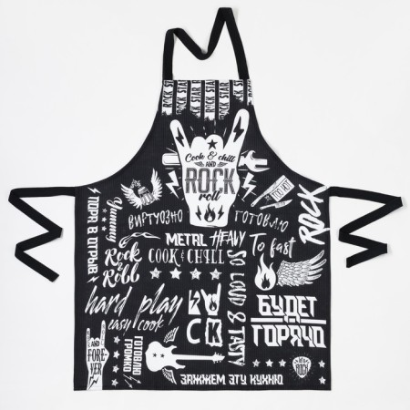 Apron of Dolyana Rock’N’Roll, 60 × 70 cm, martial, cotton 100 %, 160 g/m²-2