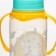A bottle for feeding "Trend. Lama ”, classic throat, 250 ml., 3 months, cylinder, with handles, turquoise color