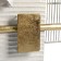 Decor Wall metal "strict lines" gold with silver 90.8x50.2x5.7 cm