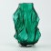 Vase for flowers "Emerald" made of green glass 27 × 10 × 10 cm