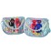 Children's bag on the valve, 6x12x16 cm, adjustable belt, blue mix