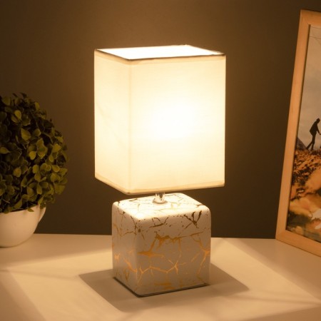 Fleet lamp Fliffi E14 40W is white, gold 13x11x30.5 cm-1