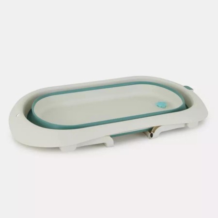 Bath Baby Rant Lobster, with a drain, folding, 79x49 cm, white/green color-2