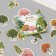 Stickers for creativity "Trees" embossing gold set 48 pcs 9x7x0.8 cm