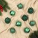 Set of balls plastic D-5.5 cm, 9 pcs "carnival" curls, green