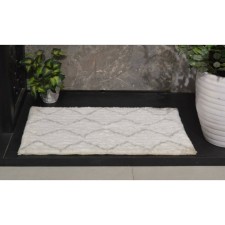 Set of bathroom rugs, size 60x100 cm, 50x70 cm, gray color