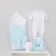 Set for discharge Demi-season Kinderlitto "Star Paths", 5 items, height 50-56 cm, blue color