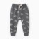 Pants for a boy, dark gray color, height 80 cm