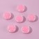 A set of sparkles for decor, small grinding, bright pink color, 6 pieces