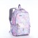 School backpack from textiles 2 of the lightning department, 4 pockets, lilac color