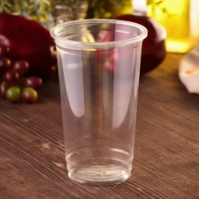 Disposable glass PET, 500 ml, d = 9.5 cm, the color is transparent