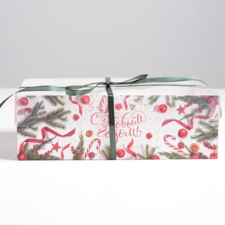 Capcake box “Happy New Year!”, 23 x 16 x 7.5 cm, New Year-2
