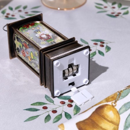 LED figure "Bronze Lantern with a Nutcracker" 5 × 12 × 5 cm, plastic, batteries AG13x3, glow warm white-2