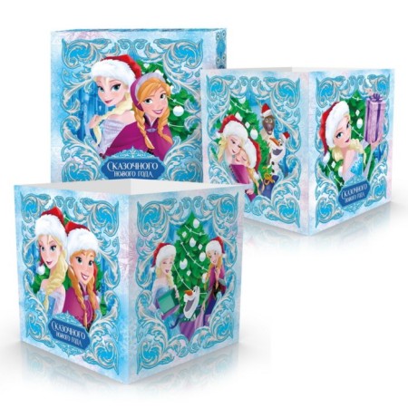 Gift Folder Fairy Tale New Year, 30x30x30 cm, cold heart-1