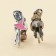 Earrings Clips and pendant “Live Dream”, 8 x 9 cm