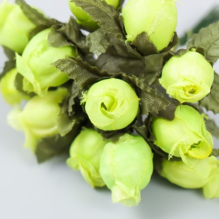 Flowers for decorating "Rose Blanca" light green 1 bouquet = 12 colors 10 cm-2