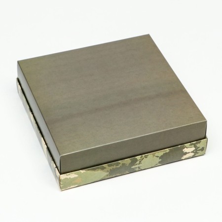 Folding box, "camouflage" 20 x 20 x 6 cm-3