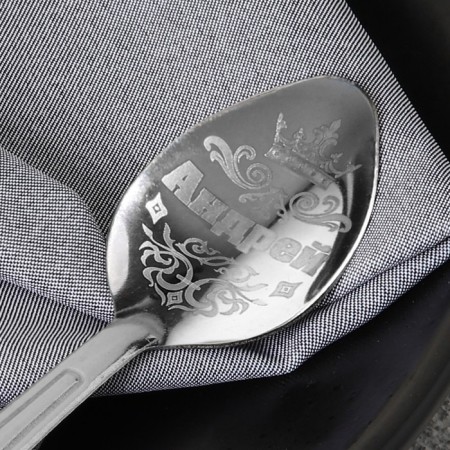 A name spoon on the card "Andrey", 3 x 14 cm.-6