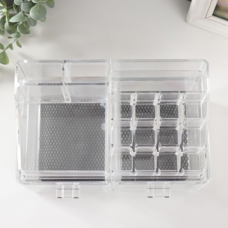 ORGANIZER CHANTER PLAC 2 Boxes Transparent 19x24x14 cm-2