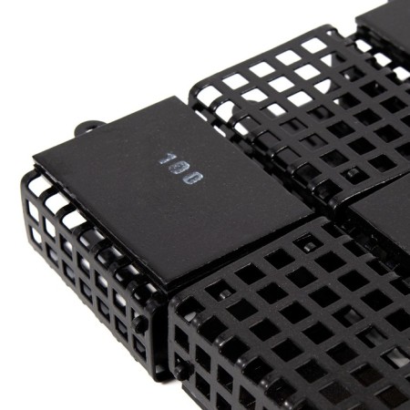Feeding feeder Yaman rectangular 100 g, metal, removable plastic bottom, packaging 10 pcs. 10694-6
