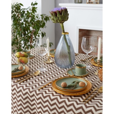 Baby Dolyana 145x145cm, zigzag ts. Brown, 100%PE, matting 200 g/m-5