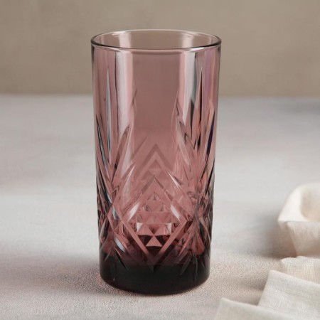 High glass glass "Salzburg", 380 ml, lilac color-3