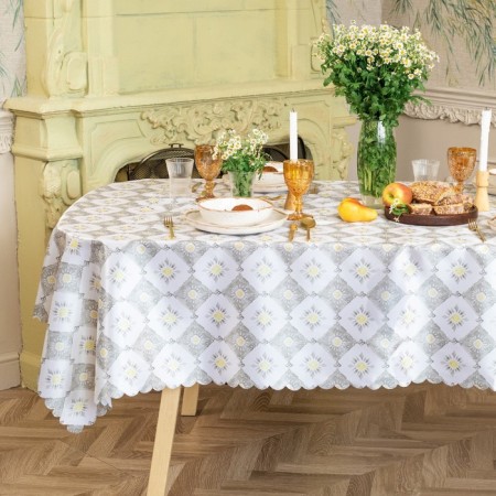 Gray Diamonds tablecloth 145x220 cm, 100% p/e