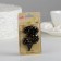 Candle in the Sanata cake, number "3", black with gold stars, 5.5 cm