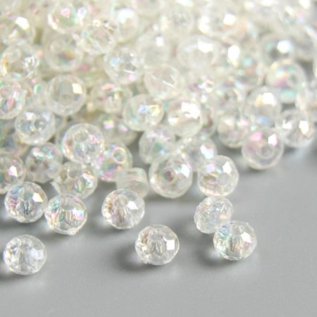 Beads for creativity plastic "Soap bubble with faces" set 20g 4/0 0.4x0.4x0.4 cm