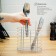 Diningral for cutlery suspension shares, D = 1.5 cm, 15 × 10.8 × 18 cm, chrome color