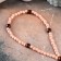 Wooden rosary, with a cross, 27 cm, light