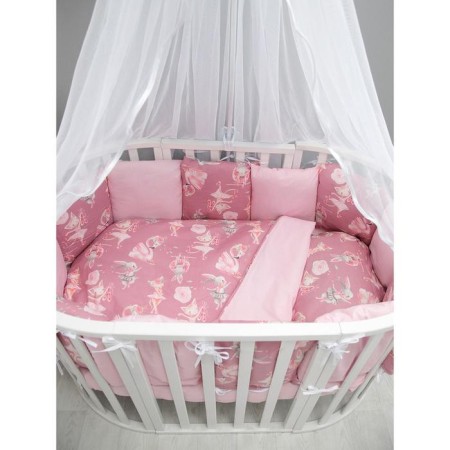 The side in the crib is 12 objects, the color is pink-1