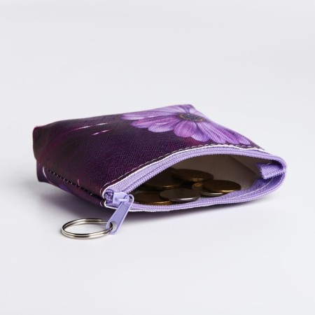 Women's wallet with lightning, purple color-2