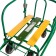Sled "breeze 7 station wagon", with mittens, green color