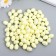 Easter decor "Egg - silver speck" set of 100 pcs SV, yellow 1.5x1.8 cm, 8x8x8 cm