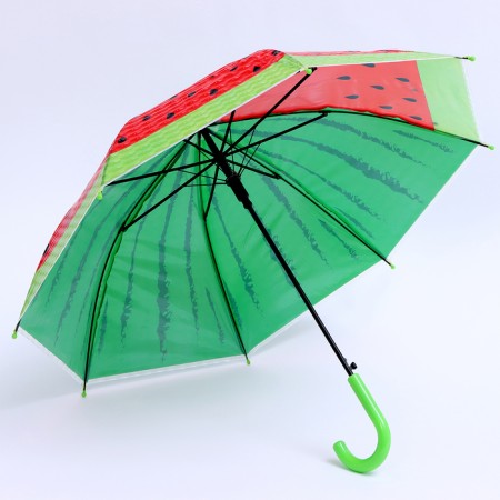 Children's umbrella p/aut "Berry Print watermelon" d = 84 cm, r = 42 cm, 8 spokes, 68 × 10 × 8 cm-3