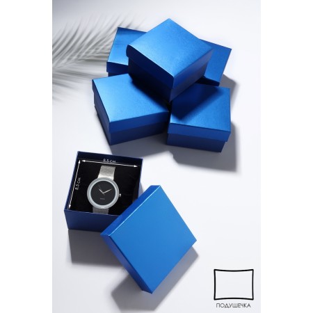 Gift box for the clock "Shine", 9 × 9, color blue electrician-1