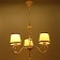 Vilora chandelier 3x40W E14 white 55x55x76 cm Bayerlux