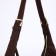 Baget bag with zipper, brown color