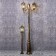 Sadovo-park lamp Feron PL109, IP44, E27, 60 W, 560x150X2020 mm, color black gold