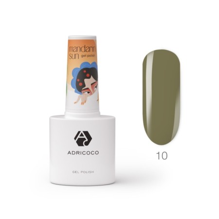 Gel polish Adricoco Mandarin Sun, No. 10, 8 ml