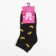 Women's socks "bananas", black color, size 23-25
