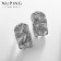 Earrings Metal Xuping waves, silver color