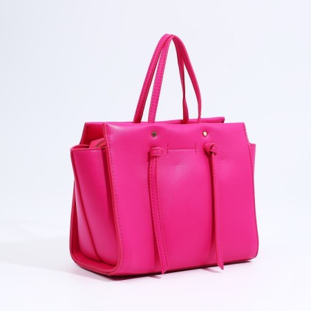 Bag Female Tout with zipper, pink color-2