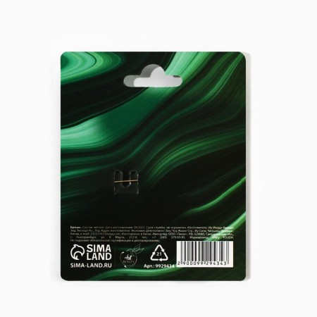 Brooch "For luck", 3.9 x 3.6 cm-4