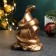 Figure "Snake on Stone" aged bronze, 9x7x5cm